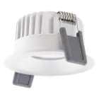 Ledvance LED spot Fix Aluminium Hvit 8W 640lm 36D - 927 ekstra varm hvit | Utskjæring 68mm - IP44 - beste fargegjengivelse - dimbar