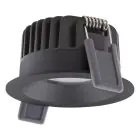 Ledvance LED spot Fix Aluminium svart 8W 680lm 36D - 930 varm hvit | Utskjæring 68mm - IP44 - beste fargegjengivelse - dimbar