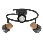 Ledvance LED Decor Spot Cork Stål Spiral Svart 10W 690lm - 827 Ekstra Varm Hvit | Dimbar