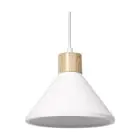 Ledvance Decor Gips/Stål/Tre Pendel Lampe Hvit | Egnet for E27