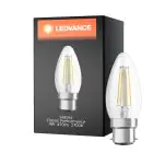 Ledvance Classic Performance LED Pære B22d Mignon filament klar 4W 470lm - 827 ekstra varm hvit | erstatter 40W