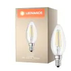 Ledvance Classic LED E14 Mignon filament klar 4W 470lm - 827 ekstra varm hvit | erstatter 40W