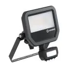 Ledvance LED Flomlys Aluminium Svart 17W 2400lm 100D - 840 Kald Hvit | IP65 - Bevegelses- Og Lyssensor - Symmetrisk