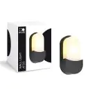 D'Lite Veggbelysning Atos ABS Svart | IP54 - Egnet for 1x E27 