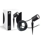 D'Lite Pigg Lys Fuse Strømkabel Svart | IP65 - Egnet for 1x GU10 | incl. cable 2 Meter