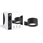 D'Lite Veggbelysning Lucia Svart 1.5W - 830 Varm Hvit | IP54 - Solar Batteri - Lyssensor