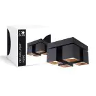 D'Lite Taklampe Kubo Svart Vippbar og Dreibar | IP20 - Egnet for 4x GU10