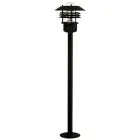 Nordlux Vejers Sokkelampe Metall og Glass Svart | IP54 - Egnet for E27