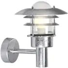 Nordlux Lønstrup 22 Veggbelysning Stål og Glass Grå | 220mm - IP44 - Egnet for E27