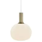 Nordlux Alton 25 Pendel Lampe Glass Hvit | Egnet for 1x E27