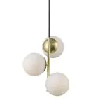 Nordlux Lilly Pendel Lampe Metall Messing | Egnet for 3x E14
