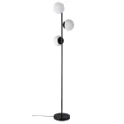 Nordlux Lilly Gulvlampe Metall og Glass Svart | Egnet for 3x E14