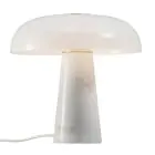 DFTP by Nordlux Bordlampe Glossy Marmor og Glass Hvit | 320mm - Egnet for 1x E27