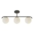 Nordlux Grant Pendel Lampe Glass Svart | Egnet for 3x E14