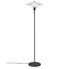 Nordlux Verona Gulvlampe Glass og Metall Svart | Egnet for E27