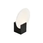 Nordlux Hester Veggbelysning Glass Svart - 9.5W 900lm - 930 Varm Hvit | IP44 - Beste Fargegjengivelse - 3-Trinn Dimbar