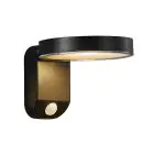 Nordlux Solar Veggbelysning Rica Runde Svart 4.5W 450lm - 830 Varm Hvit | Bevegelses- og Lyssensor