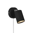 Nordlux Explore Veggbelysning Metall og Ceramic Svart | Egnet for GU10