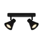 Nordlux Eik 2 Spot Metall Svart | Egnet for 2x GU10