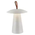 Nordlux Bordlampe Ara Batteri Aluminium Hvit 2W 240lm - 830 Varm Hvit | Dimbar Touch