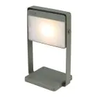 Nordlux Bordlampe Saulio Aluminium Grønn 3.5W 200lm - 830 Varm Hvit | IP44 - 3-Trinn Dimbar - Solar