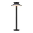 Nordlux Solar Sokkelampe Justina Metall Antrasitt 5W 400lm - 830 Varm Hvit | Bevegelses- og Lyssensor