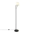 Nordlux Wilson Gulvlampe Glass og Metall Svart | Egnet for G9