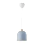 Nordlux Gaston Pendel Lampe Metall og Tre Blå | Egnet for E27