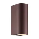 Nordlux Dion Veggbelysning Aluminium Rusten Up & Down | Egnet for 2x GU10