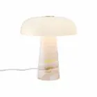DFTP by Nordlux Bordlampe Glossy Marmor og Glass Rosa | 220mm - Egnet for 1x E14