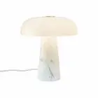 DFTP by Nordlux Bordlampe Glossy Marmor og Glass Hvit | 220mm - Egnet for 1x  E14