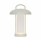 Nordlux Bordlampe Mirano Metall og Glass Beige 3W 150lm - 830 Varm Hvit | 3-Trinn Dimbar