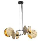 Emibig Pendel Lampe Motif Stål Svart | Egnet for 4x E27 - Max 15W
