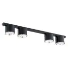 Emibig Taklampe Nano Stål Svart | Egnet for 4x GU10 (AR111) - Max 12W