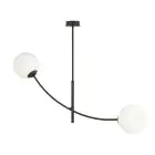 Emibig Taklampe Hunter Stål Svart | Egnet for 2x E14 - Max 10W