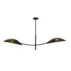 Emibig Taklampe Lotus Stål Svart | Egnet for 2x E14 - Max 10W