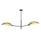 Emibig Taklampe Lotus Stål Svart | Egnet for 2x E14 - Max 10W