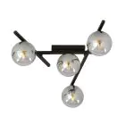 Emibig Taklampe Smart Stål Svart | Egnet for 4x E14 - Max 10W