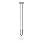 Emibig Pendel Lampe Glam Stål Svart | Egnet for 1x E14 - Max 10W