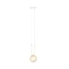 Emibig Pendel Lampe Glam Stål Hvit | Egnet for 1x E14 - Max 10W