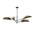 Emibig Taklampe Vene Stål Svart | Egnet for 4x E14 - Max 10W