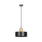 Emibig Pendel Lampe Torin Stål Svart | Egnet for 1x E27 - Max 15W