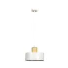 Emibig Pendel Lampe Torin Stål Hvit | Egnet for 1x E27 - Max 15W