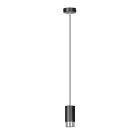 Emibig Pendel Lampe Fumiko Stål Svart | Egnet for 1x GU10 - Max 10W