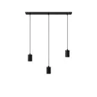 Calex Retro Pendel Lampe Cordset Rektangulær Metall Svart  |incl. kabel 2 Meter - Egnet for 3xE27