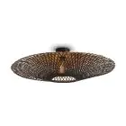 Good&Mojo Taklampe Kalimantan Bambus Svart L | Egnet for 1x E27 