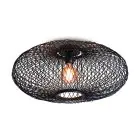 Good&Mojo Taklampe Cango Bambus Svart | Egnet for 1x E27 