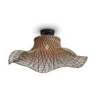 Good&Mojo Taklampe Ibiza Bambus Svart L | Egnet for 1x E27 
