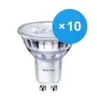 Fordelspakning 10x Philips Corepro LED Spot GU10 PAR16 4.6W 355lm 36D - 827 ekstra varm hvit | erstatter 50W
