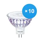 Fordelspakning 10x Philips Corepro LED Spot GU5.3 MR16 7W 660lm 36D - 840 kald hvit | erstatter 50W